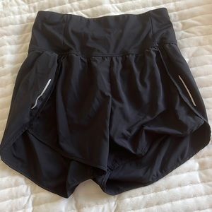 black high waisted athletic shorts size xs